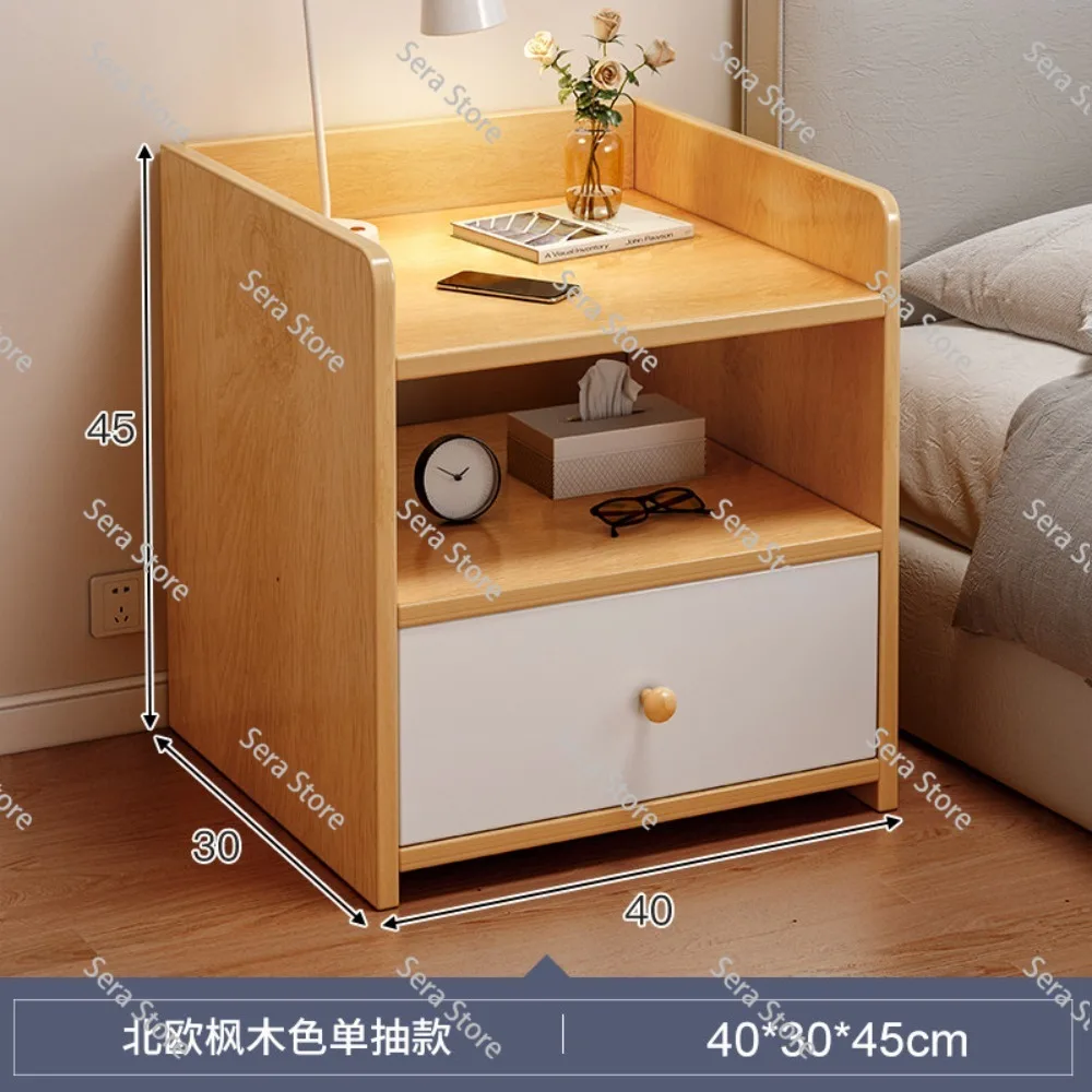 Bedside table simple modern simple small household storage cabinet locker shelf bedroom Internet celebrity mini cabinet