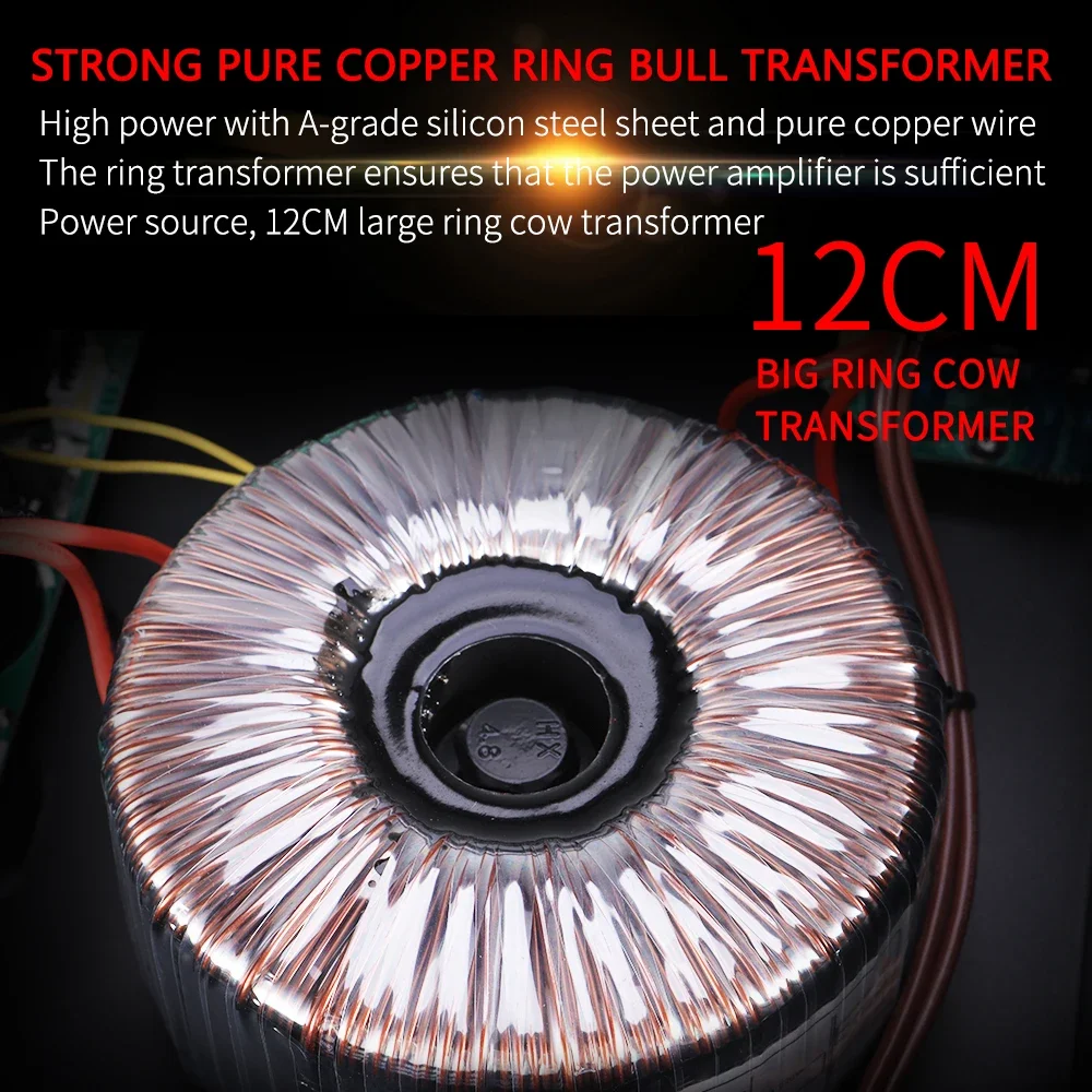 

TK-4250 Four-channel Professional KTV Pure Post-stage Power Amplifier Conference Power Amplifier Room For Family Use