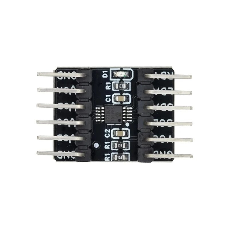  MCP4728 Small PCBs DACs Module with VDD GND SCL and Four Output Channel