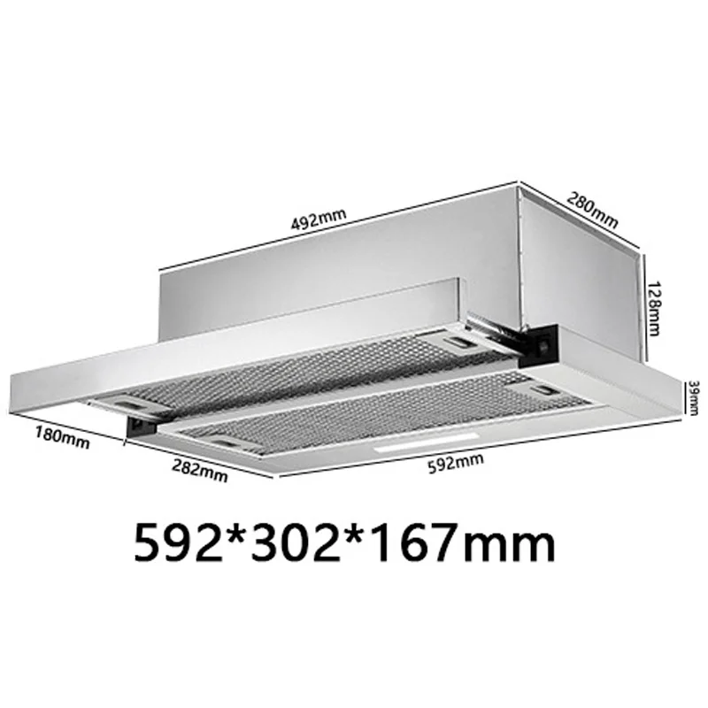 Range Hood For Kitchen Rental RoomTop Suction Kitchen Drainage Kitchen Ventilator Large Suction Exhaust Hood Pull Easy to Clean