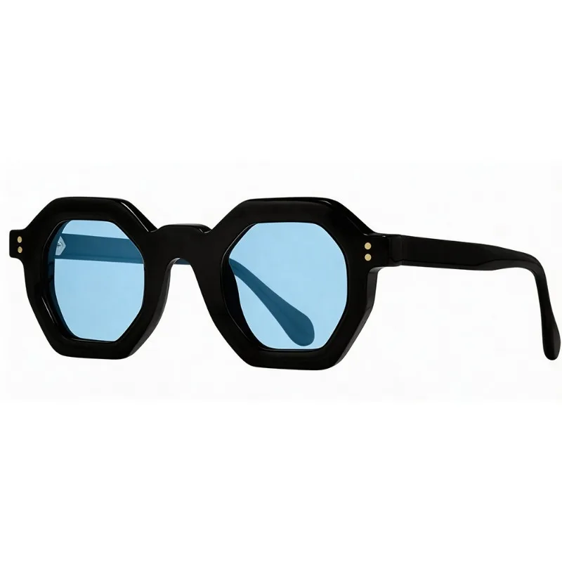 

New Polygonal Geometric Sunglasses for Men Fashion Outdoor Driving Eyewear Prescription Custom Women UV400 Trendy Retro Eyeglass