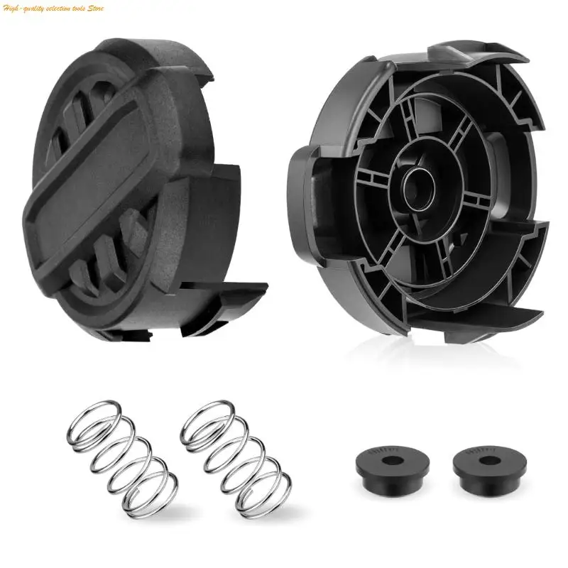 

203F 2 Pack Replacement Trimmer Head Caps Cover and Spring for Quickfeed Trimmer Part