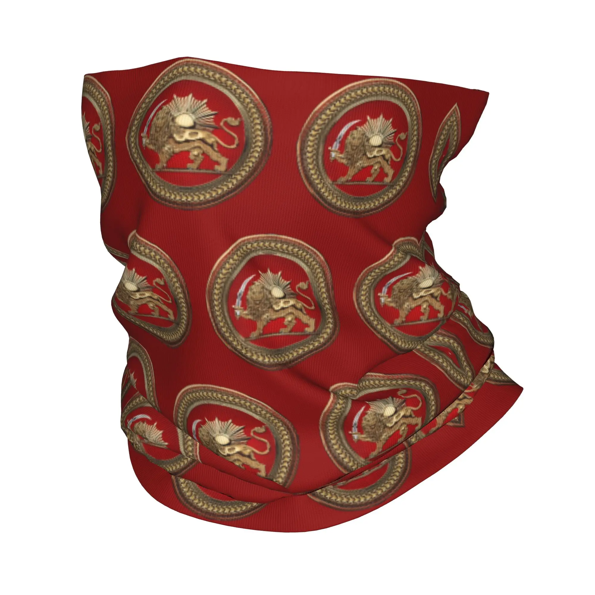 Pañuelo multifuncional transpirable con estampado de león y sol persa de Irán, para hombre y mujer, tipo balaclava.