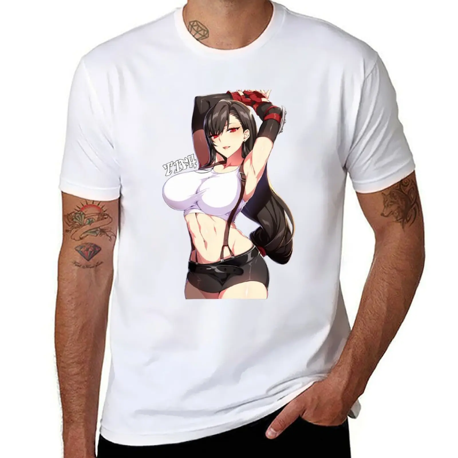 

Tifa Lockhart Sexy FF7 Remake T-Shirt t shirts for man pack cotton t shirts for man graphic tees T-Shirt
