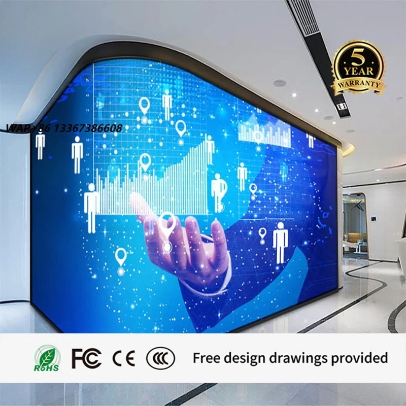 Hot Sale Flexible LED Screen Customized Screen Advertising Display Video Player Flexible Curved LED Display