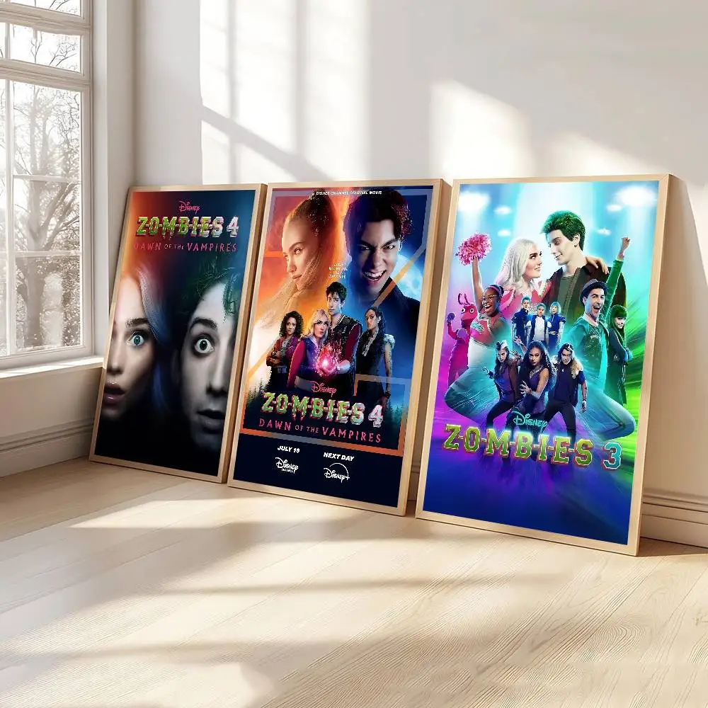 Zombies 4 Dawn of The Vampires Movie Canvas Print  Classic Movie Posters HD Quality Poster Wall Art Painting Study Home Decor