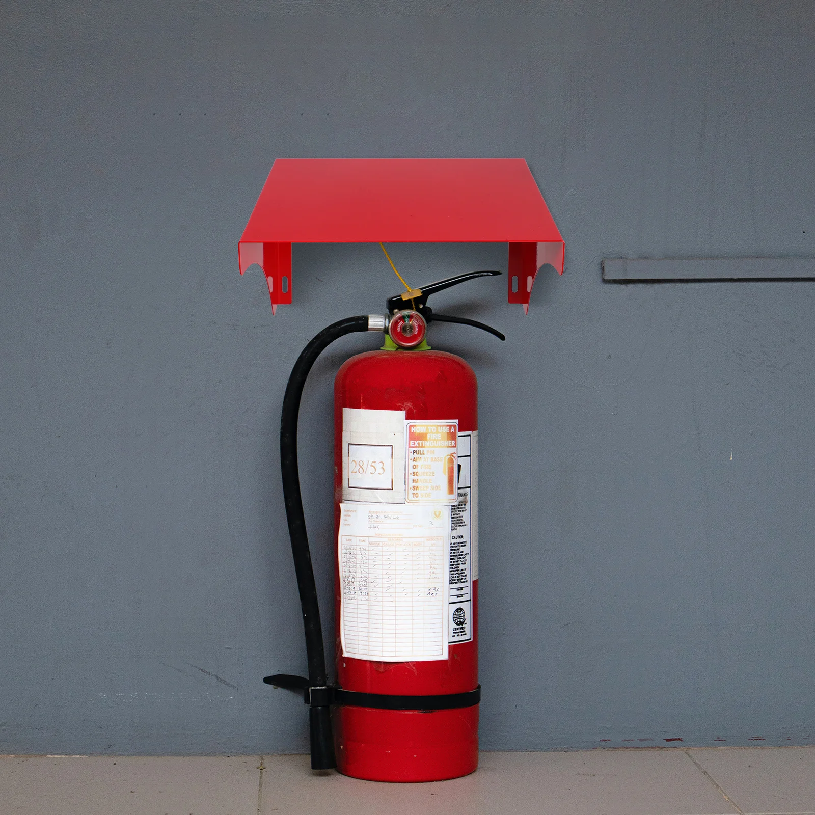 Station de traction d'alarme incendie rouge, boîtier mural étanche en acier inoxydable pour utilisation extérieure, couvercle de boutons d'alarme pour