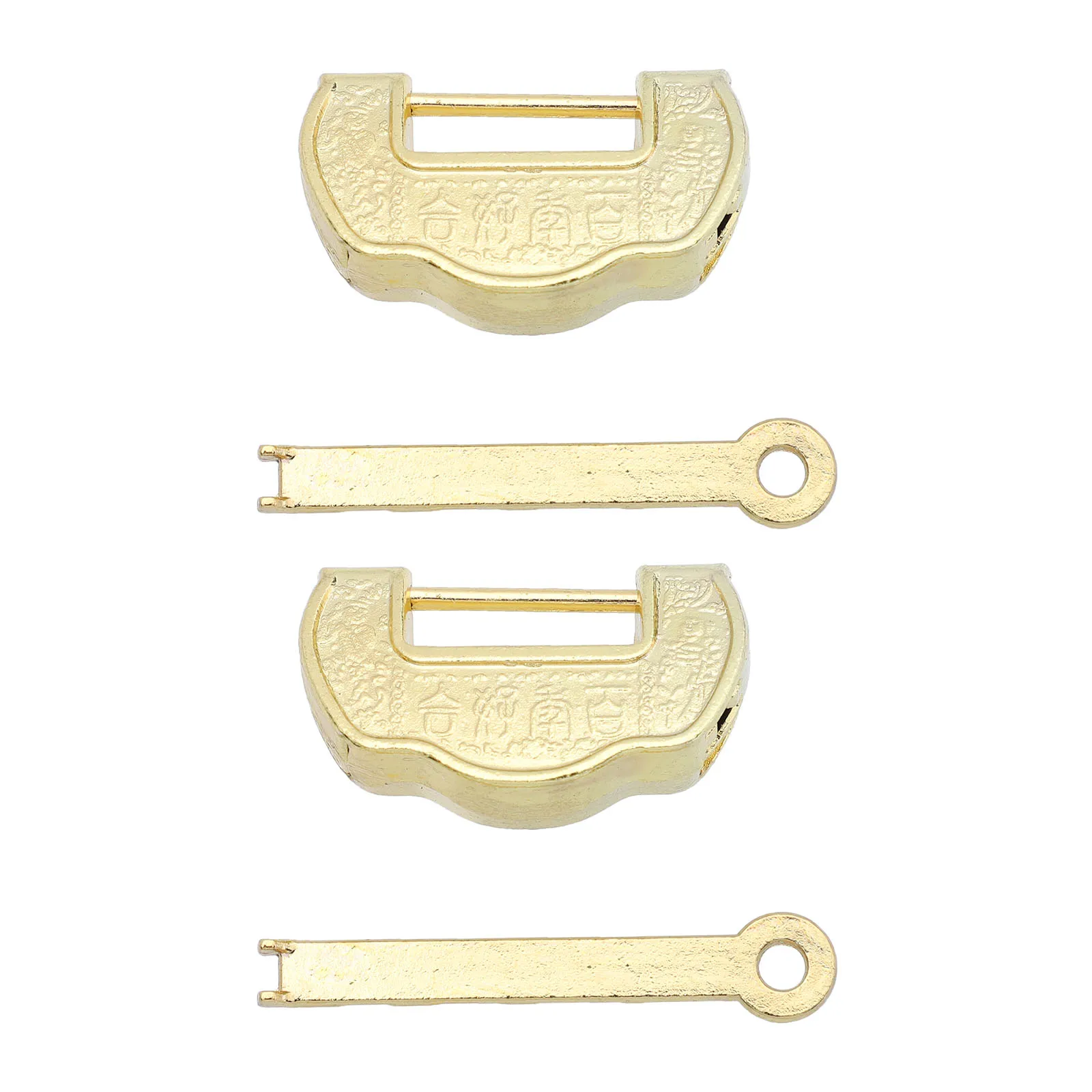 

2Pcs Retro Style Lock Finish Decorative Latch for Jewelry Boxes Gift Cases Small Cabinet Zinc Alloy Vintage Closure