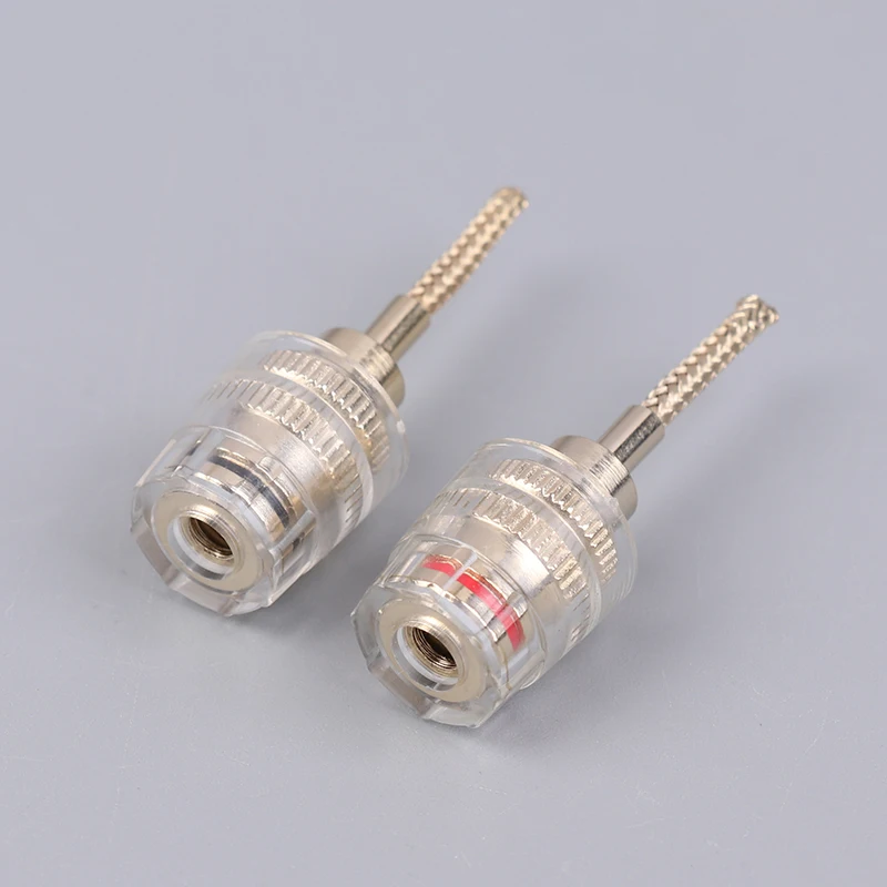 Hot Sale 2026 Reliable 4MM Banana Female to 2MM Pin Connector; 2/4 Set Braided Copper Wire Socket Cable Adapter