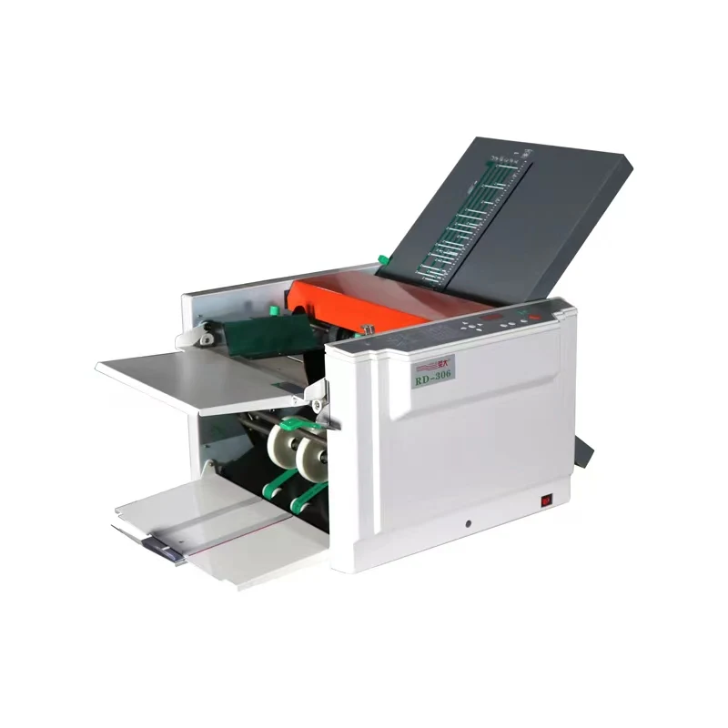 Table model fully automatic paper folder machine paper folding machine with A3 A4 PAPER FOLDING BOOKLET BINDING MACHINE