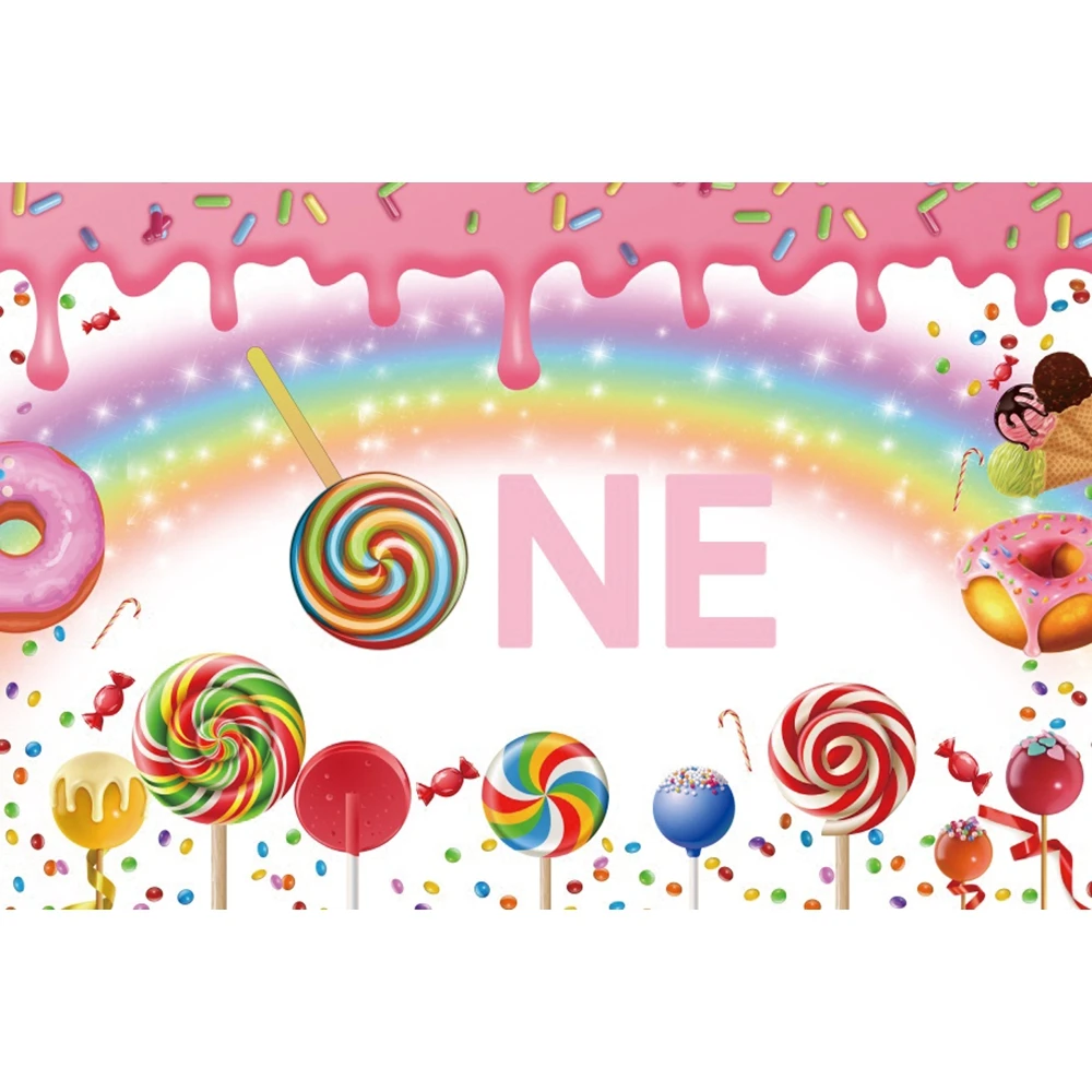 Yeele Candy Shop Theme Party Photocall Sweet Baby Birthday Backdrops Donut Ice Cream Photographic Backgrounds For Photo Studio