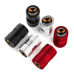 Alumínio Alloy Car Wheel Tire Valve Caps, Stem Cover, Dustproof, Auto, Motocicletas, Crânio Styling Acessórios, Decoração do carro, 4pcs, Conjunto