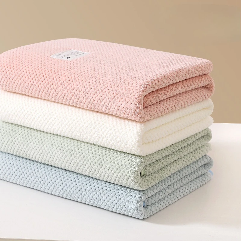 

Baby Hooded Towel Thick Absorbent Soft Solid Color Newborn Bath Towel for Swimming Wrap Ultra-Soft No Shedding Winter Fall 0-12M