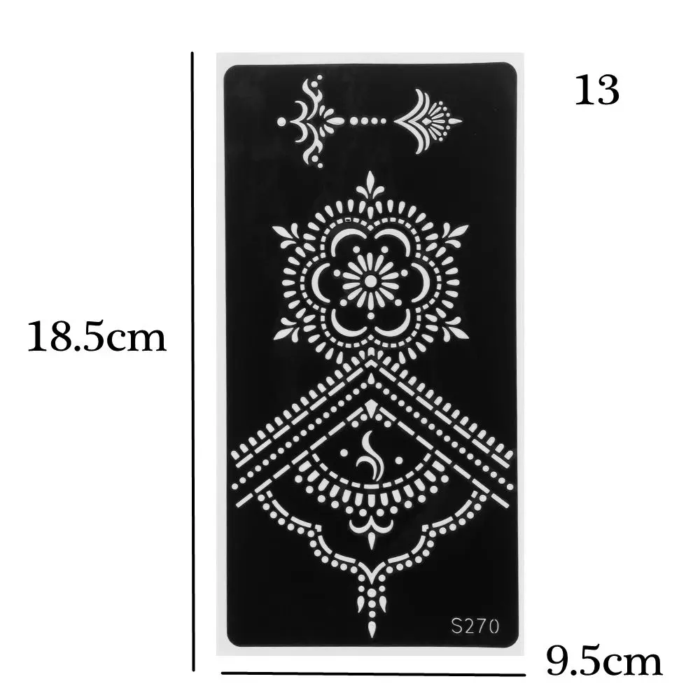 New Mehndi Indian Style Makeup DIY Body Art Temporary Hand Decal Henna Template Sticker  Stencils view 6