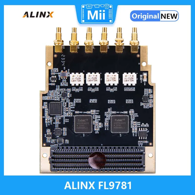 

ALINX FL9781 4-канальный 14-битный 500 Мвыб./с AD9781 выходной модуль LPC FMC дополнительная плата дополнительная карта