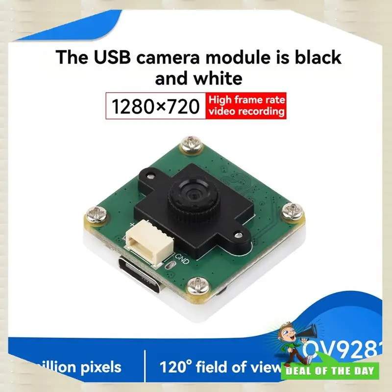 24-Hour Delivery OV9281 USB 1MP Camera Module 1280X720 120FPS High Frame Rate Global Shutter 120 Degree FOV - Image 2