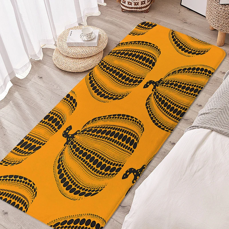 Carpet for Bedroom K-Kusama Living Room Kitchen Treadmill Rugs Non-slip Bathroom Foot Mat Custom Funny Doormat Entrance Door