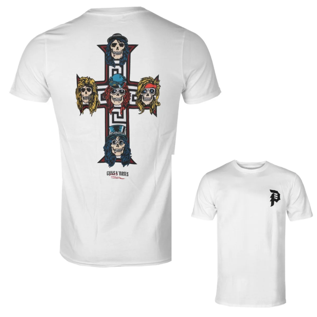 New Summer Guns N' Roses Graphic Cotton Band T-shirt Unisex Summer Short Sleeve Fashion Brand Tee Luxury Casual Vintage Tees