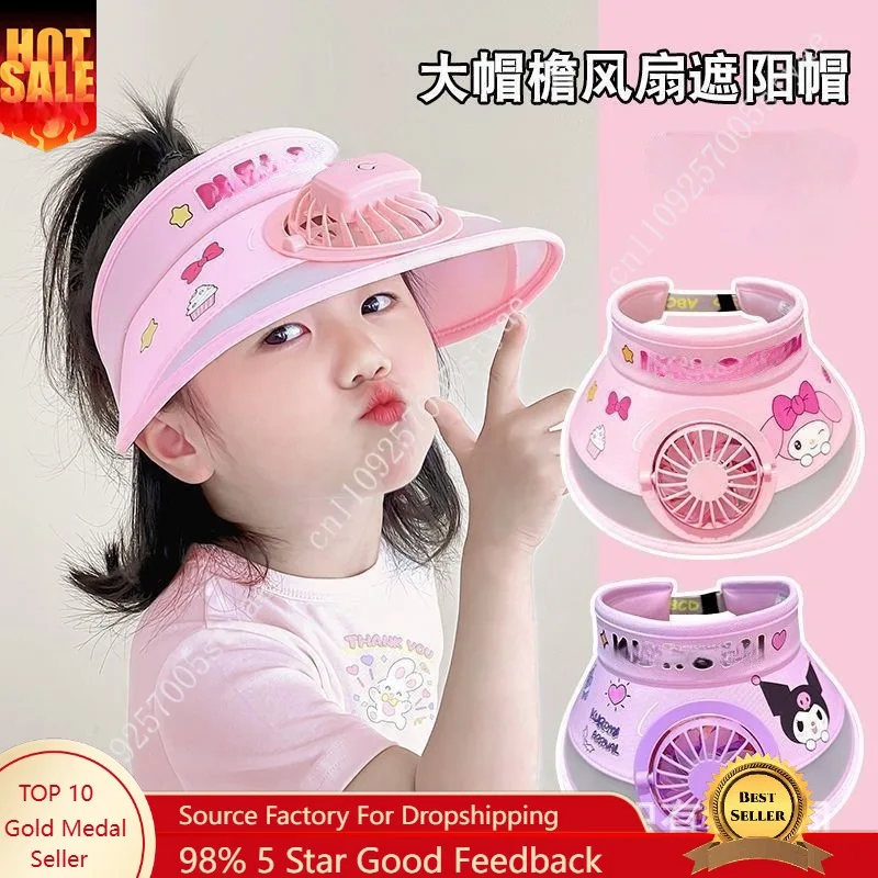 

Sanrio Children's Sun Hat with Open Top, Summer Baby Boy and Girl Sun Hat Travel UV Protection Sun Hat.