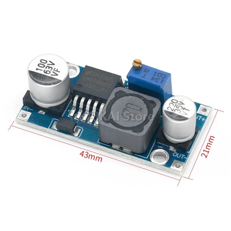 LM2596HVS LM2596HV DC-DC Adjustable Step Down Buck Converter Power Module 4.5-50V to 3-35V