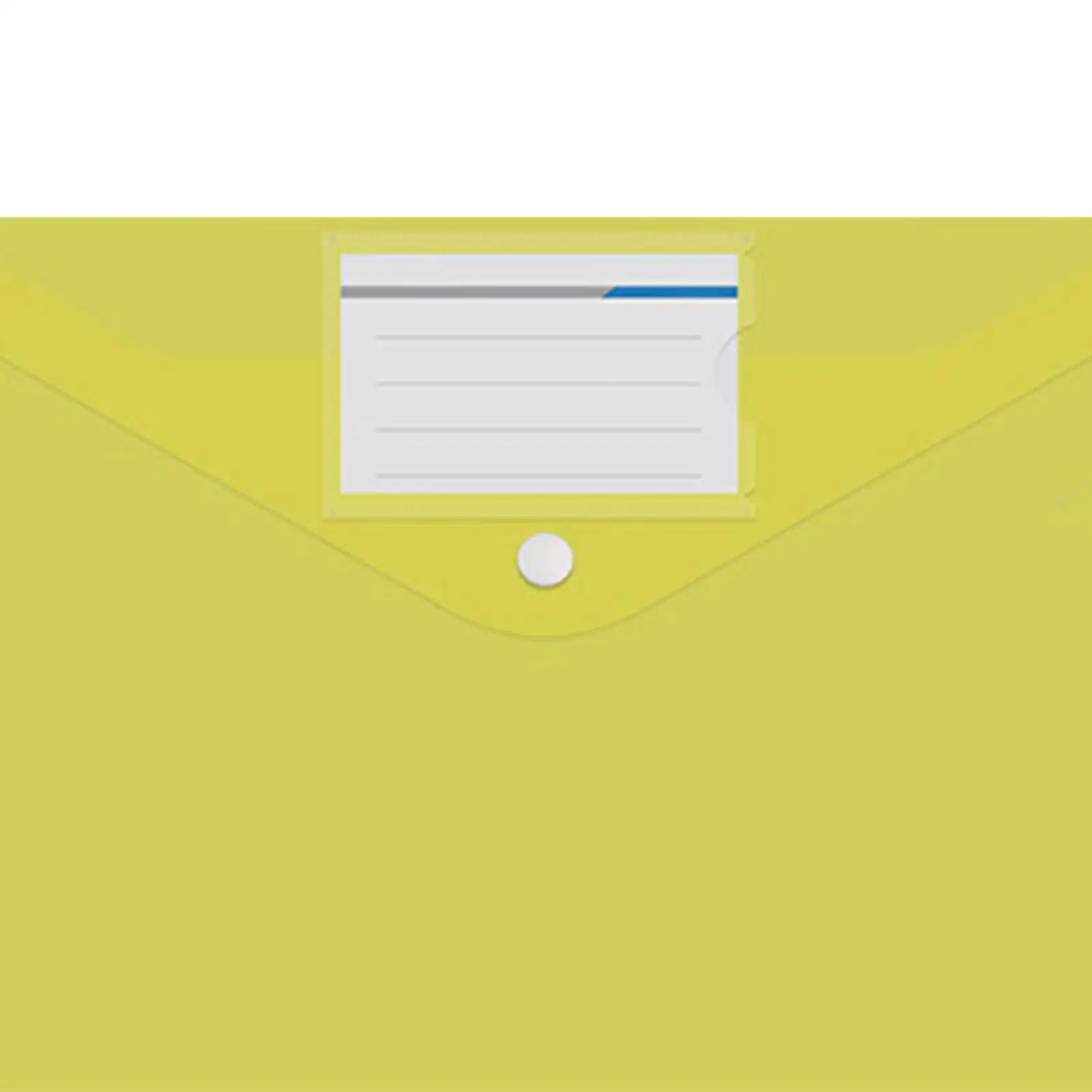 10Pcs File Folder Waterproof Dustproof Snap Button Closure A4 Folders Wallet File Envelopes for Cards Passports Photo Paper Home