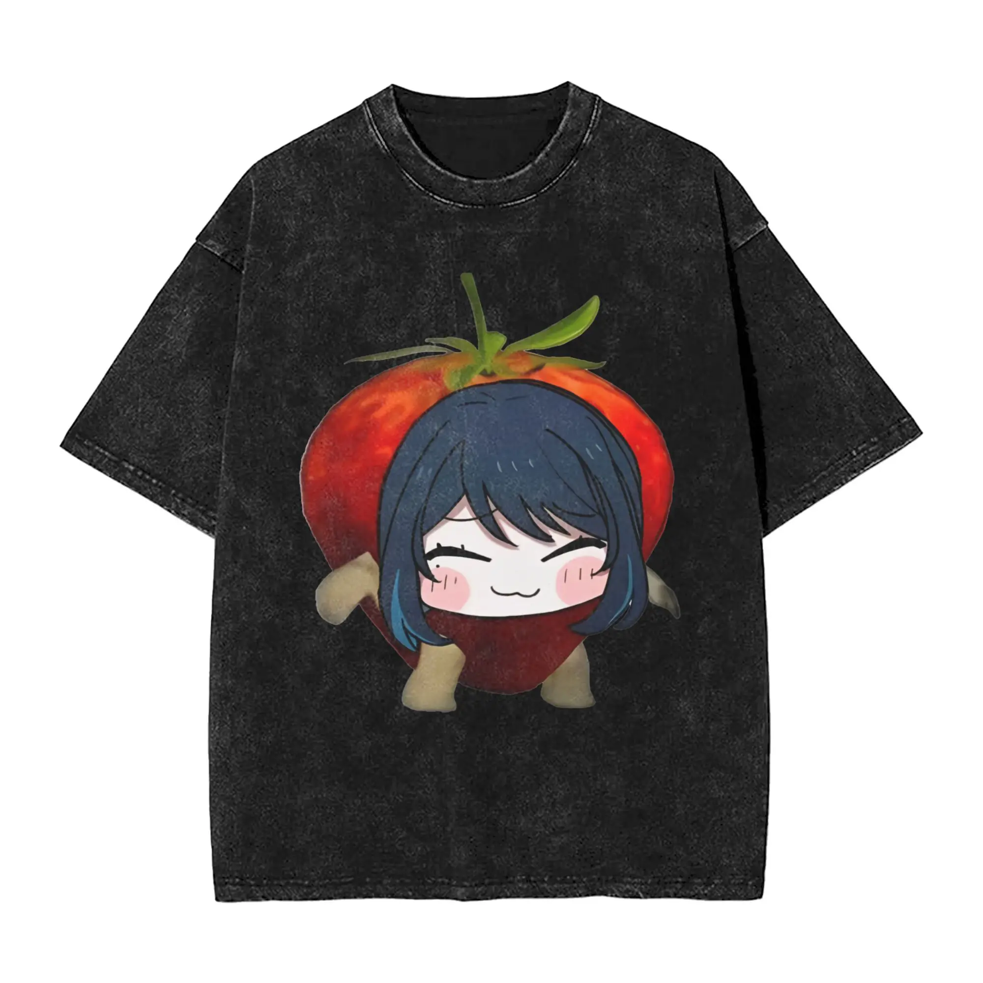 Men's Strawberry Kasane Teto T-Shirts  Clothing Summer Y2K Funny Short Sleeve T Shirt O Neck Harajuku Design Tshirt Hot