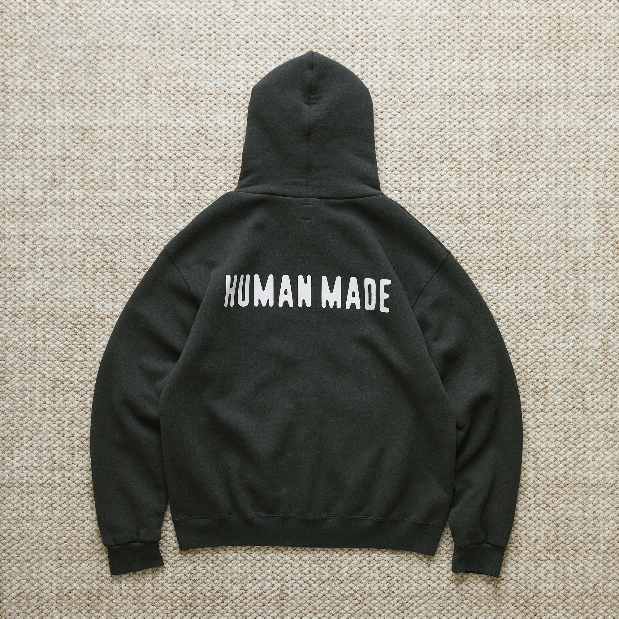 HUMAN MAND CLASS 25SS Nissan Love Sweat à capuche ample et décontracté avec fermeture éclair