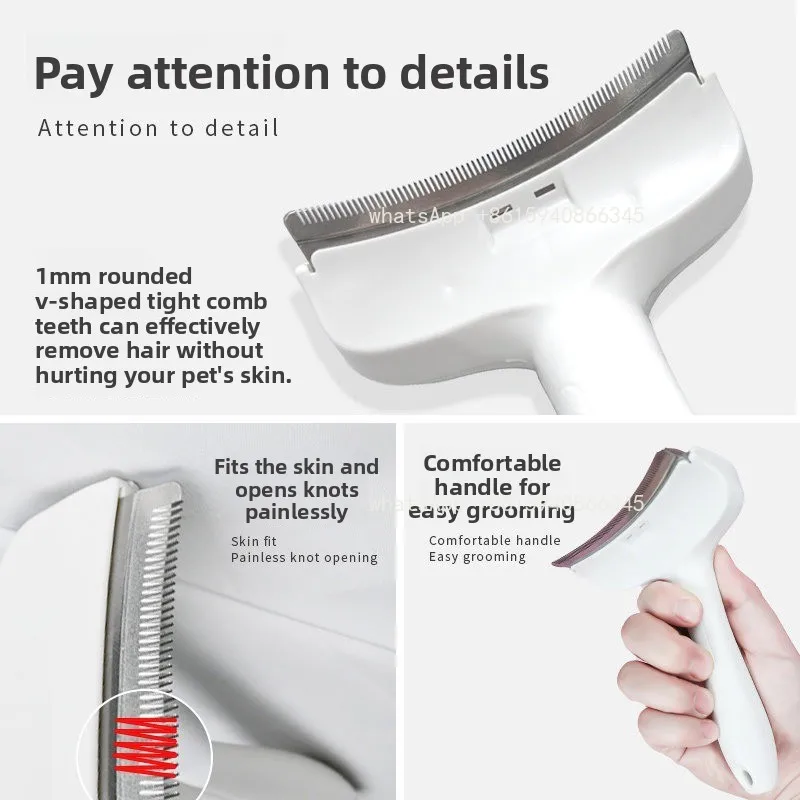 Pet hair removal brush, cat and dog grooming comb, short/long hair removal tools, gentle hair removal, pet cleaning products
