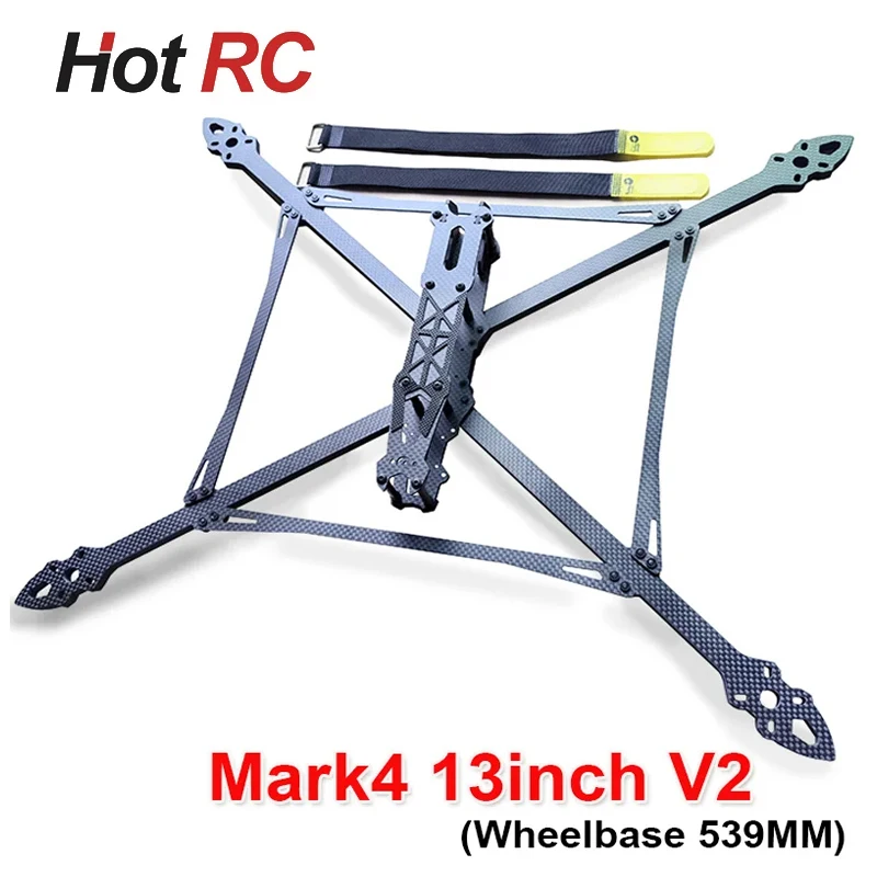 

Mark4 V2 13inch 539mm 3K Full Carbon Fiber TrueX Frame for Long Range FPV Racing Drone Camera Kit