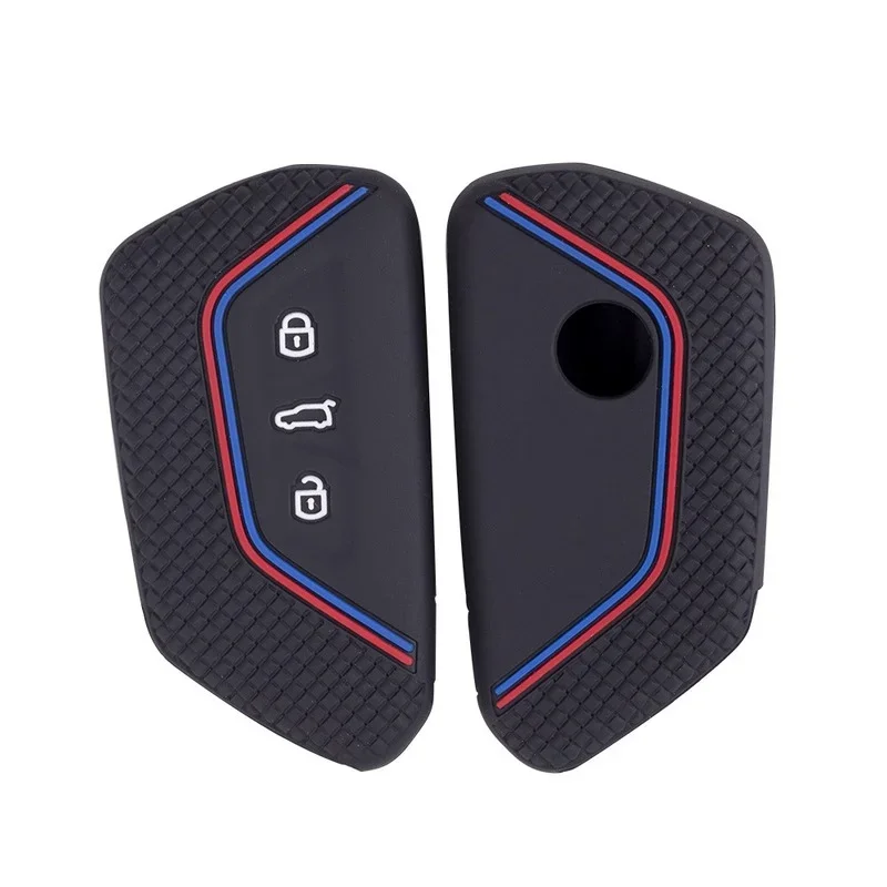 

Silicone Key Cover Shell Fob Holder for Seat Leon 2021 Leon Mk4 for Volkswagen VW Golf 8 Mk8 for Skoda A8 2020 Key Car Key Case