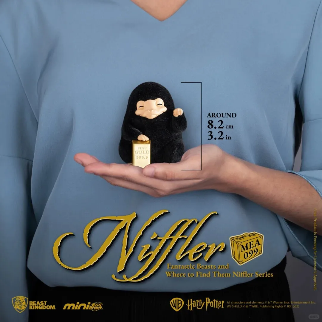Caja Sorpresa de Peluche Niffler de Harry Potter, Muñeco de la Suerte, Figura Coleccionable de Animal de Peluche Suave y Adorable, Adorno de Escritorio, Regalos