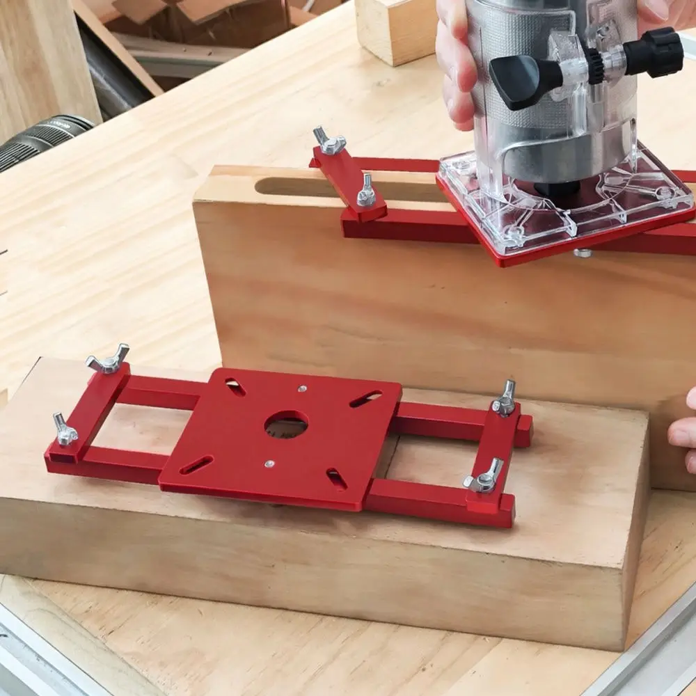 Adjustable Self Centering Router Jig Slotting Locator For Temu Machinery Woodworking Cabinetry Furniture Hardware Tool