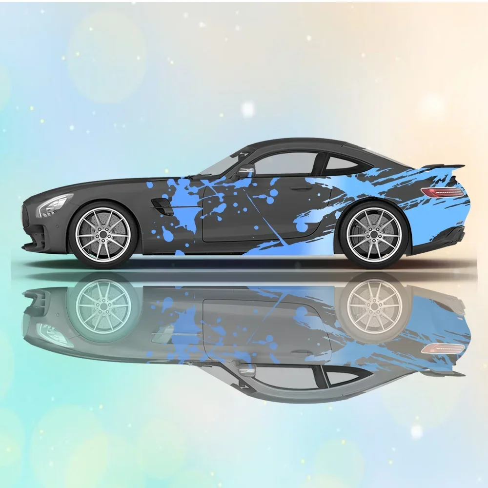 

Splashing Car Stickers Full Body Decals, Decorative Covers, Scratch Protection, Auto Accessories Waterproof Car Vinyl Wraps Gift