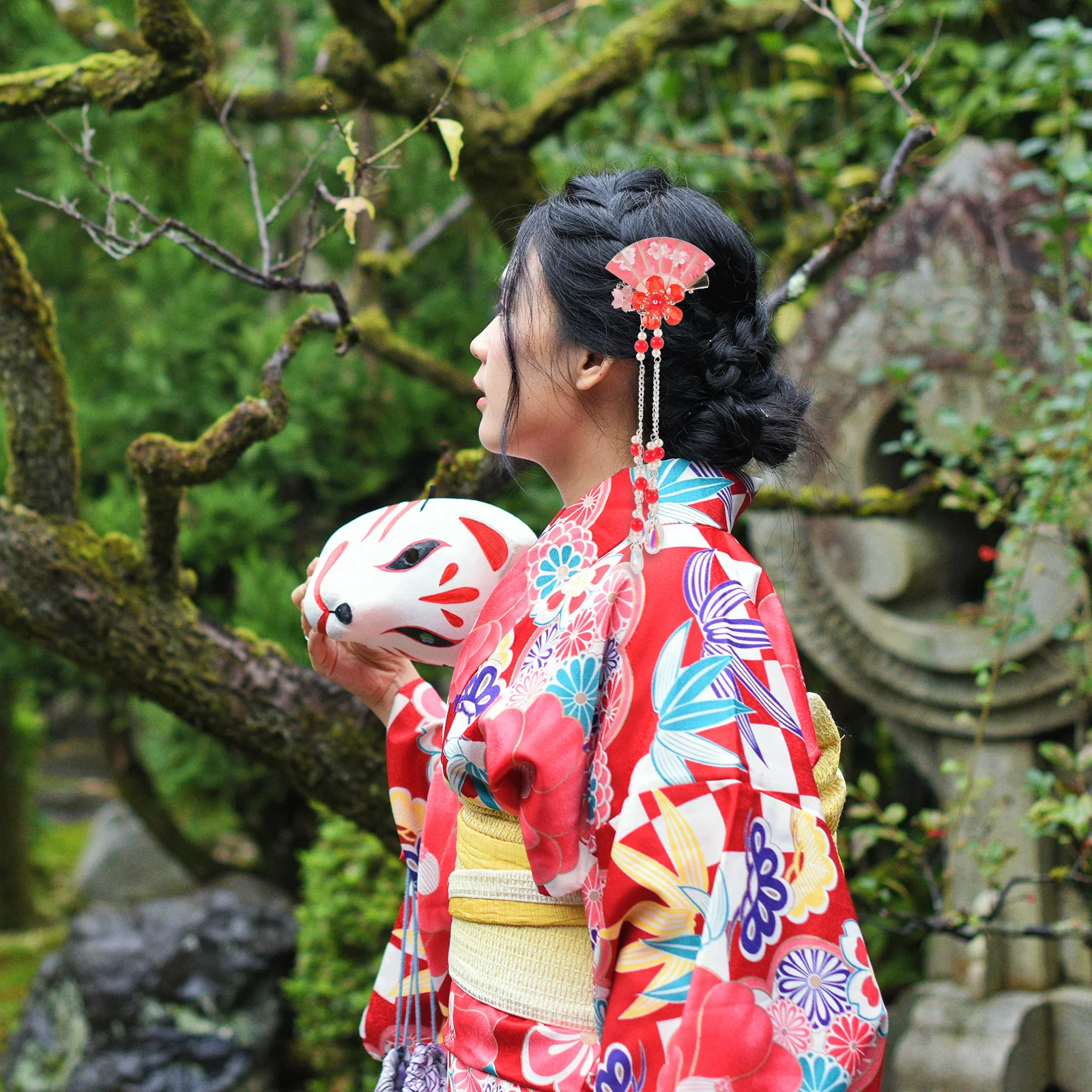 

2Pcs Hair Clips Flower Tassel Hairpins Durable Iron Crystal Elegant Bridal Wedding Hair Accessories for Girls Women