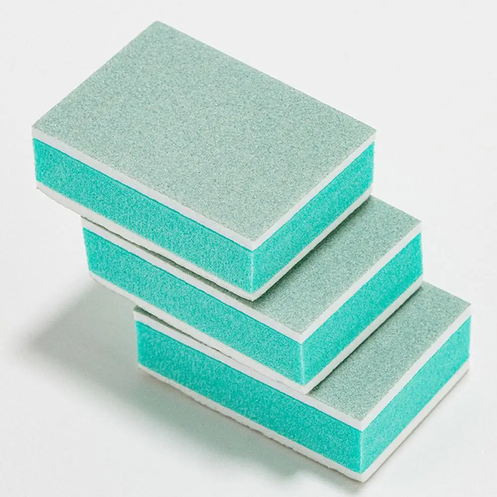 バッグスクエアネイルスポンジブロックファイル 600/3000 グリット光沢のある美容両面バッファダブルネイルスムーズツール研磨バッファネイル B5J1