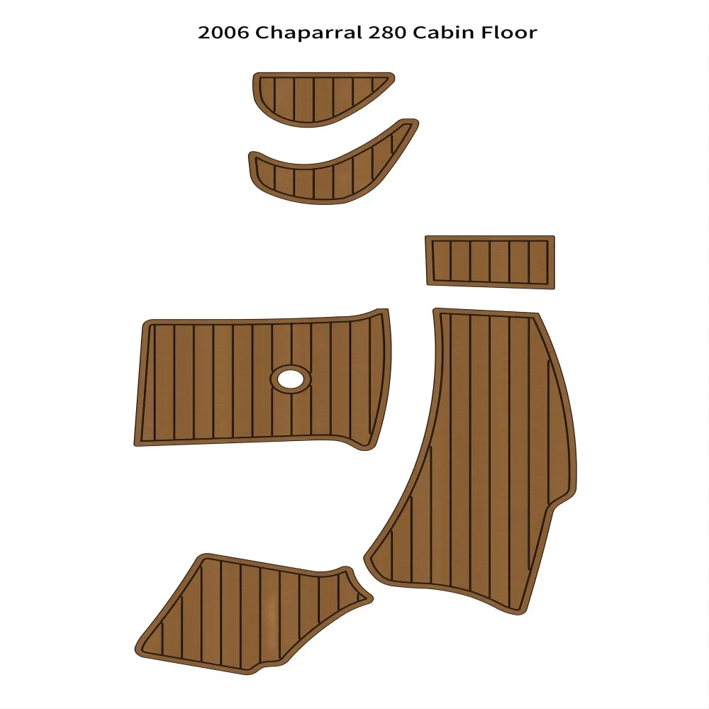 Cabin Floor Boat EVA Foam Faux Teak Deck Flooring Pad Mat For 2006 Chaparral 280