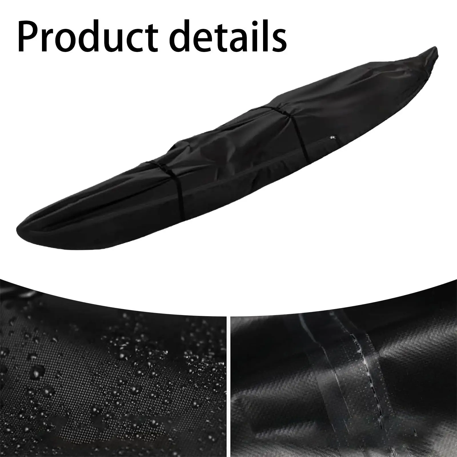 Waterproof Kayak Cover Canoe Cover Portable Adults Easy to Carry Dustproof