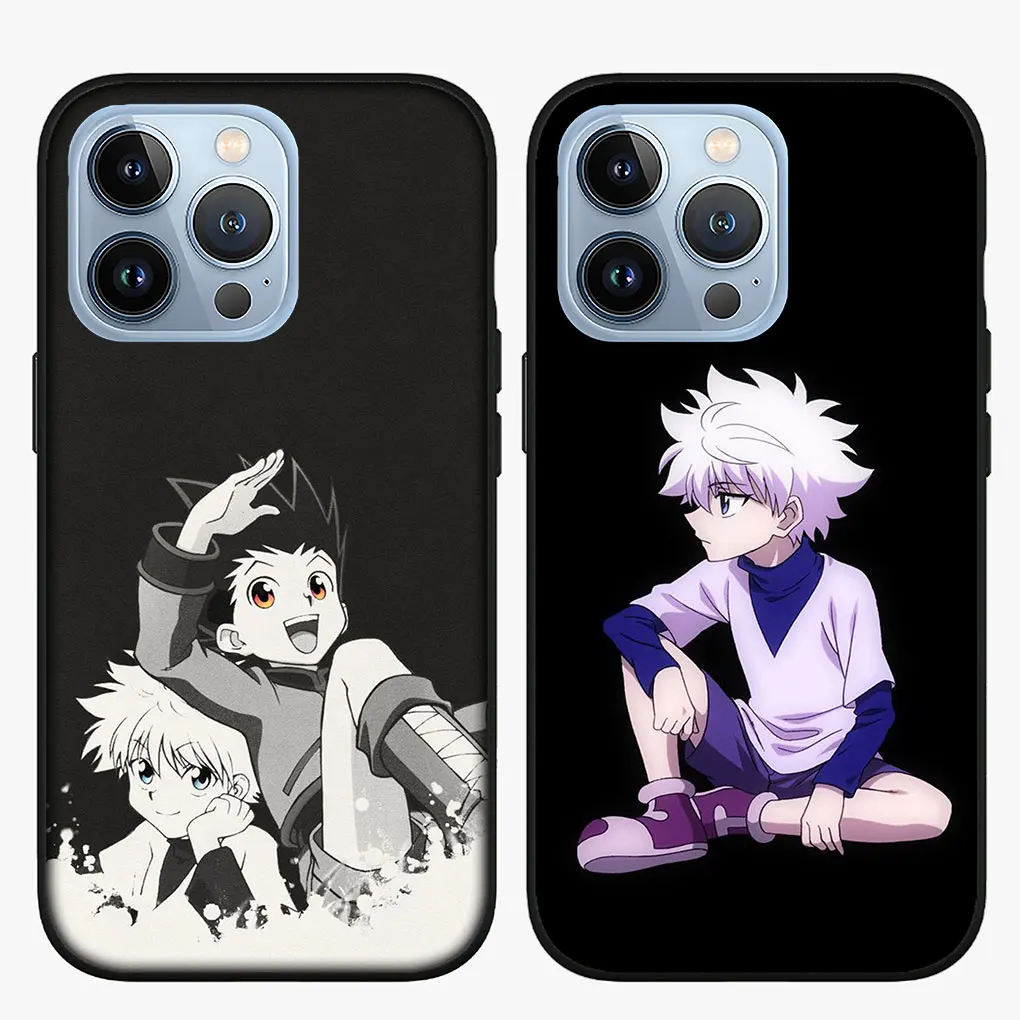 HXH-Hunter x Hunter Killua Gon Freecs جراب هاتف ناعم لـ Apple ، iPhone 16 ، 15 ، 14 ، 13 ، 12 ، 11 Pro Max ، 6s Plus ، SE ، 16 Plus