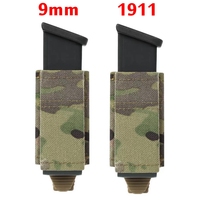 FAST 1911/9mm Single Mag Pouch Tactical Molle Single Magazine Holster for GLock 17 19 22 23 43 Combat 9mm Mag Bag