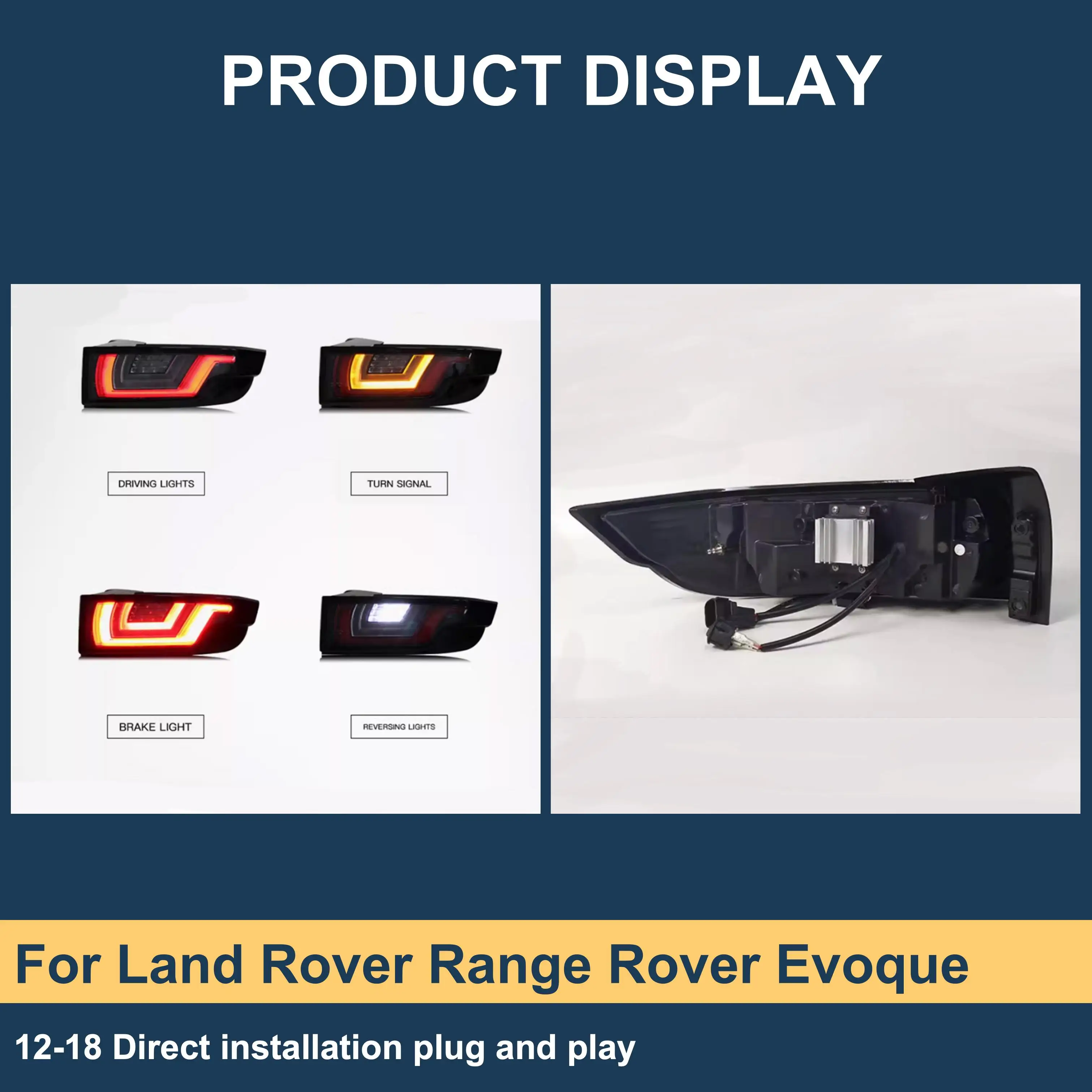 

J ONE Lci Tail Lights For Range Rover Evoque 2012-2018 Led Taillights For Range Rover Evoque Tail Light