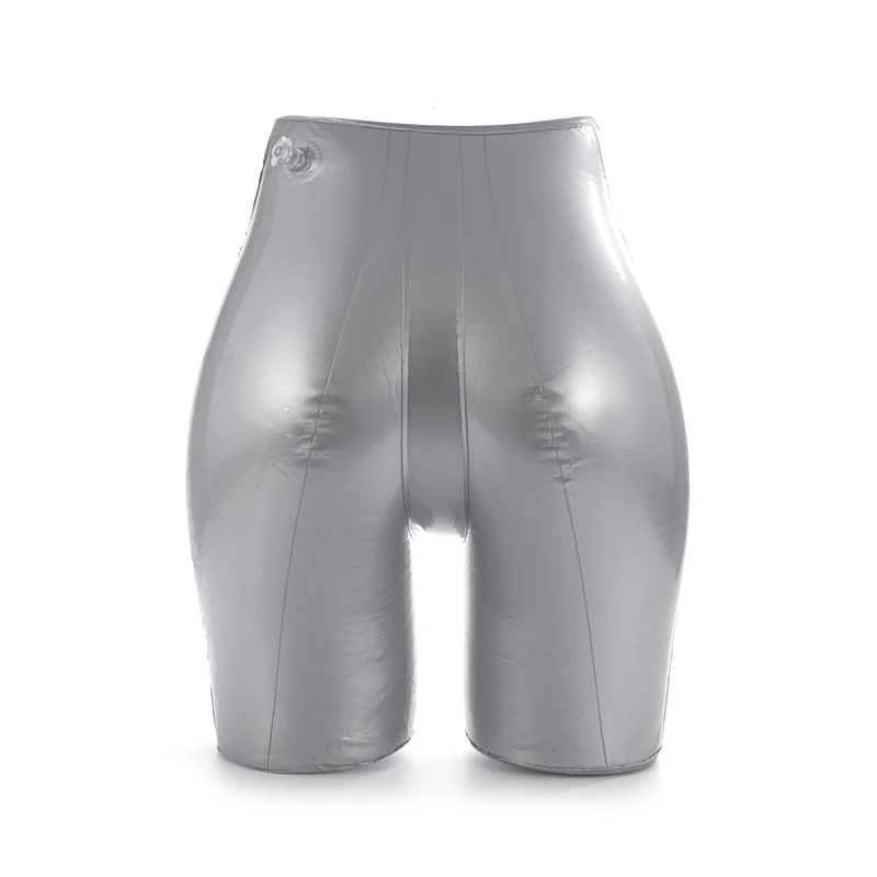 Un modello gonfiabile di pantaloni in PVC argento per uomo donna bambini manichino inferiore del corpo intimo costume da bagno Display Prop