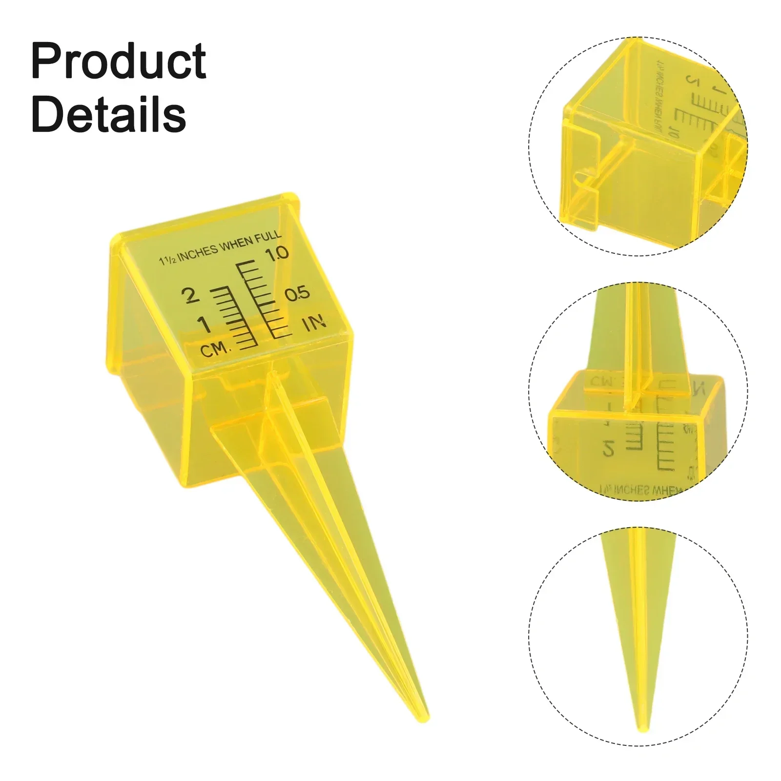 

Дождемер для сада и террасы с крупными отметками, прочной конструкцией, точными измерениями и четкой шкалой