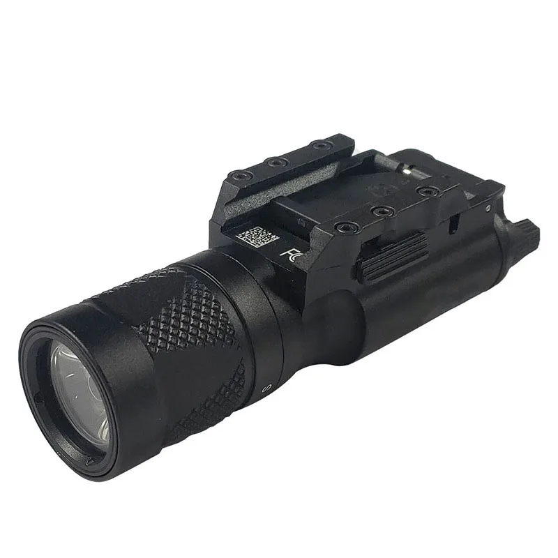 Torcia tattica per pistola X300V X300 Luce stroboscopica per armi LED 500 Lumen Guida di tiro per pistola X300 per Glock CZ 75 Pistola stroboscopica