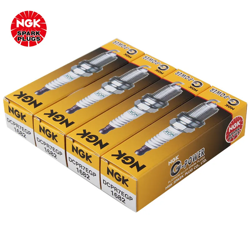 NGK Platinum spark plug DCPR7EGP 1682 is suitable for Big Dipper Wave Diloco New Alto New CEO（4PCS)