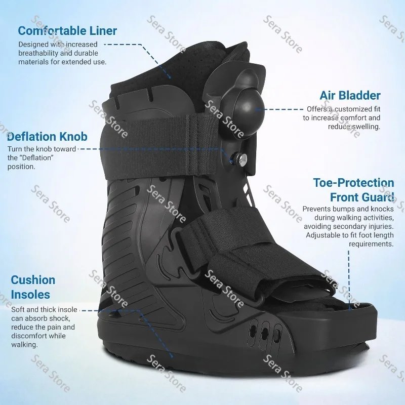 Ankle fixation brace ankle metatarsal postoperative brace walking boots ankle shoes inflatable Achilles tendon boots