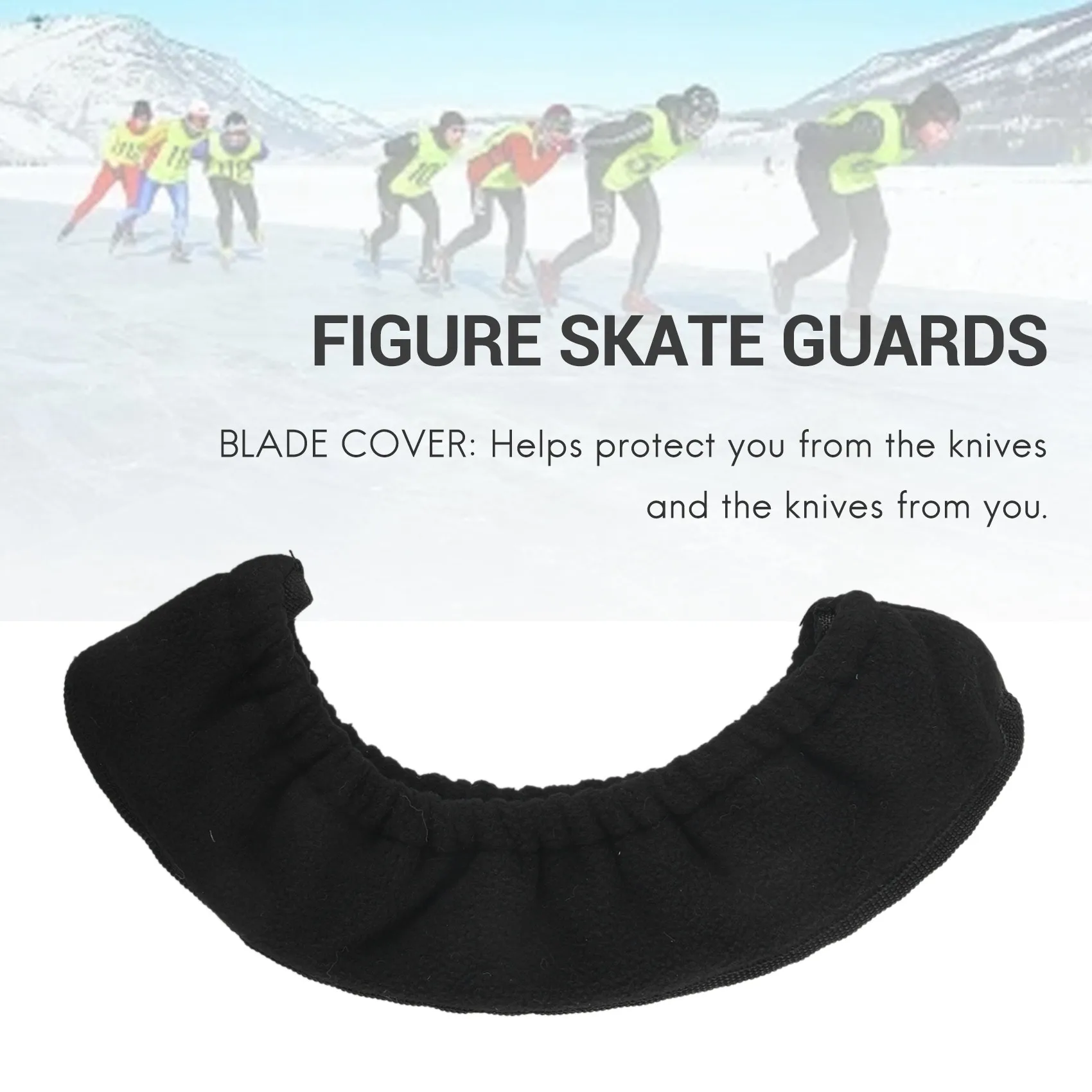 

A64T-Skating Blade Covers Guard Skate Guards For Hockey Skates Figure Skates And Ice Skates Skating Soakers Cover Blades