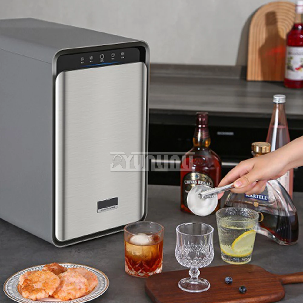 صانع الثلج الويسكي التجاري صانع كرات الثلج الكروية المحمولة كونترتوب الأجهزة المنزلية بار كافتيريا Fabricante De Gelo