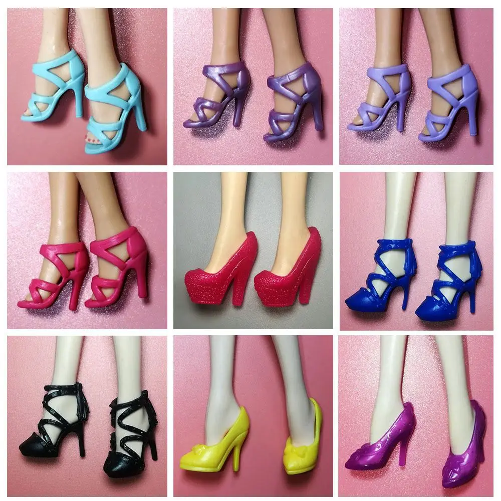 Plastic Fashion Female Accessories Hero Dolls Boot Long Knees Boots Doll Shoes Socks