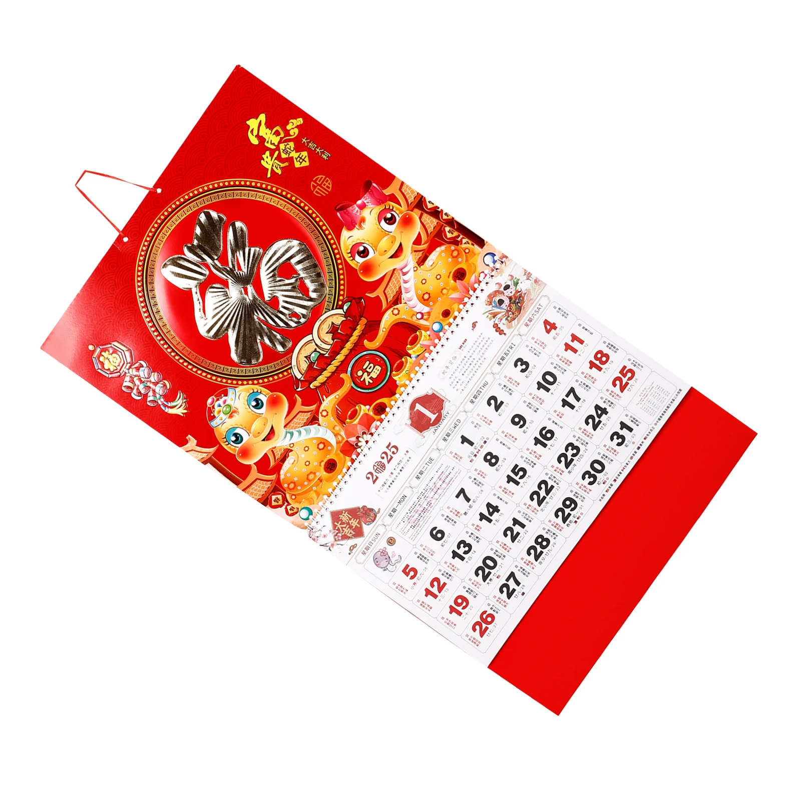 calendario de parede retro decoracao chines lunar ano novo lanche decoracao pequenos eventos papel escritorio cobra anos estilo 2025 01