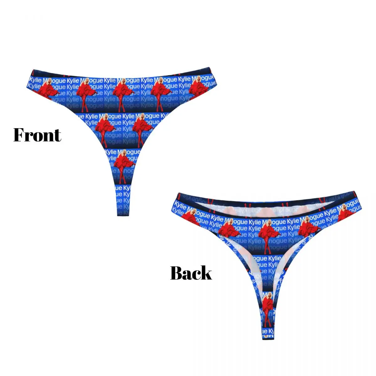 Custom Kylie Minogue G-string Panties Breathable Women Stretch Thongs Comfort Underwear